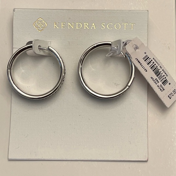 NWT Kendra Scott Jack Gold Hoop Earrings - Picture 9 of 13